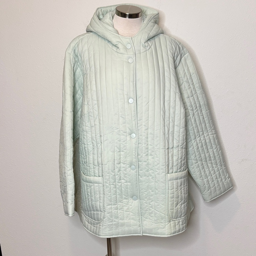 Centigrade size 3X Mint Quilted Puffer Jacket with Hood